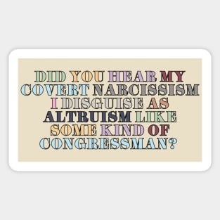 Covert Narcissism Sticker